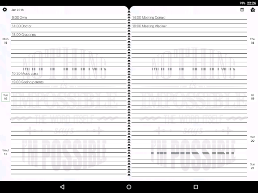 Weekly Planner - Diary, Notes - عکس برنامه موبایلی اندروید