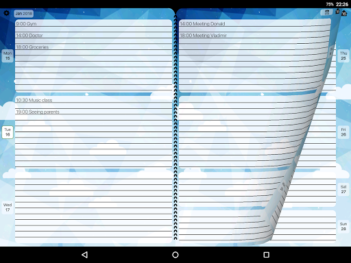 Weekly Planner - Diary, Notes - عکس برنامه موبایلی اندروید
