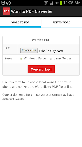 Word to PDF Converter - عکس برنامه موبایلی اندروید