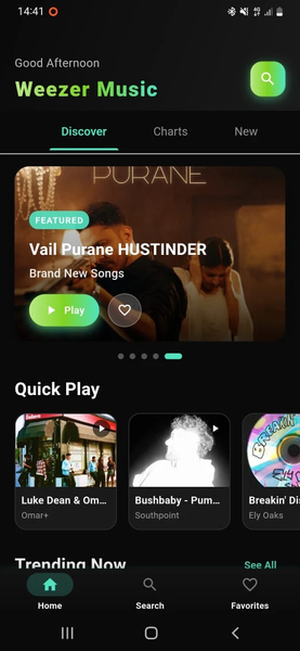 Weezer - MP۳ Music player - عکس برنامه موبایلی اندروید