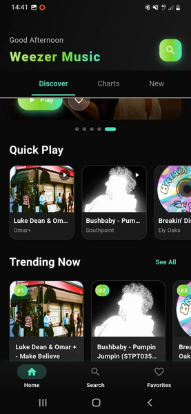 Weezer - MP۳ Music player - عکس برنامه موبایلی اندروید