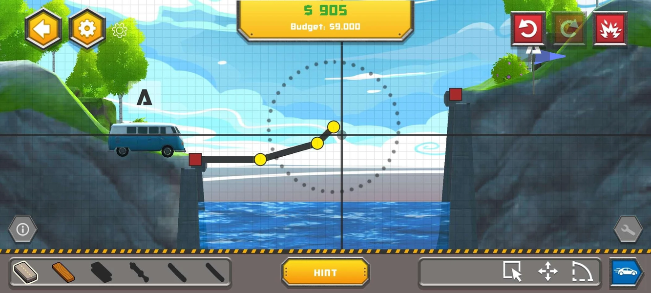 Bridge Construction Adventure - Gameplay image of android game