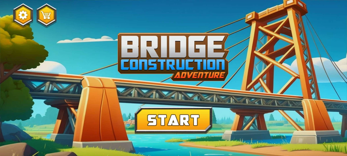 Bridge Construction Adventure - عکس بازی موبایلی اندروید