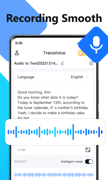Voice to Text – TransVoice - Image screenshot of android app