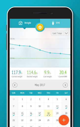 Weight tracker, BMI Calculator - Image screenshot of android app