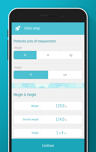 Weight tracker, BMI Calculator - عکس برنامه موبایلی اندروید