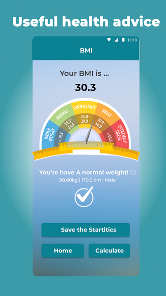 BMI Calculator: Weight Tracker - Image screenshot of android app