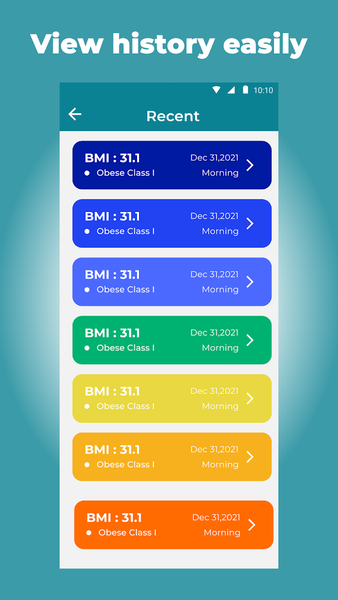 BMI Calculator: Weight Tracker - Image screenshot of android app