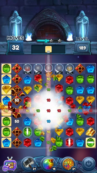 Jewels of Kingdom Knights - Gameplay image of android game