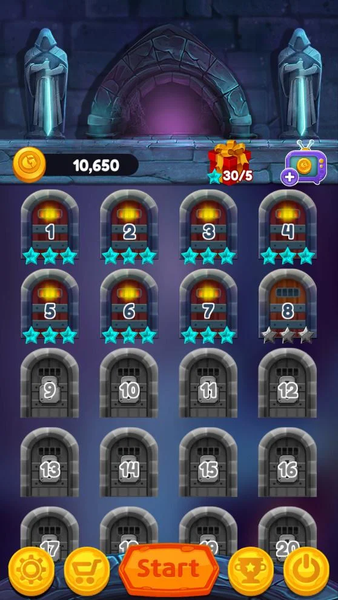 Jewels of Kingdom Knights - Gameplay image of android game