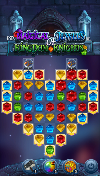 Jewels of Kingdom Knights - Gameplay image of android game