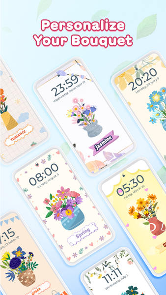 Flower DIY Language Keyboard - Image screenshot of android app