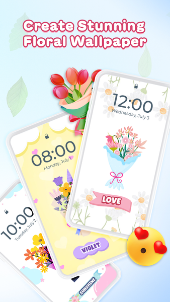 Flower DIY Language Keyboard - عکس برنامه موبایلی اندروید