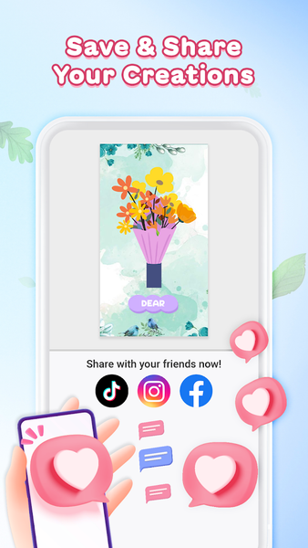 Flower DIY Language Keyboard - Image screenshot of android app