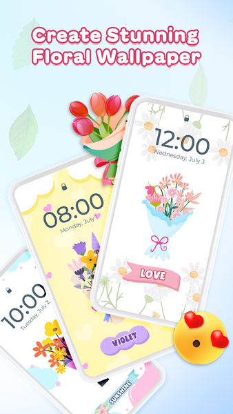 Flower DIY Language Keyboard - Image screenshot of android app