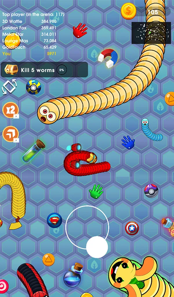 Slither Snake: Worm Zone - عکس بازی موبایلی اندروید