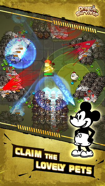 Dragon Survivor - TD Roguelike - Gameplay image of android game
