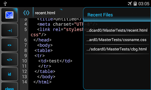 WebMaster's HTML Editor Lite - عکس برنامه موبایلی اندروید