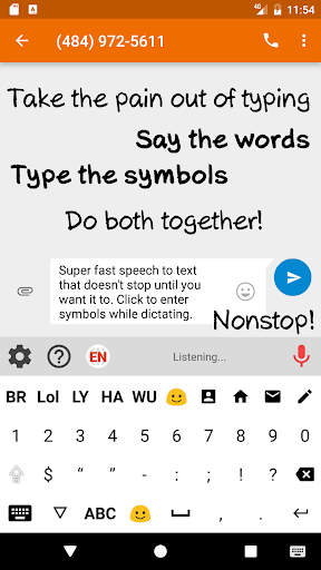 Speechkeys Smart Voice Typing - Image screenshot of android app