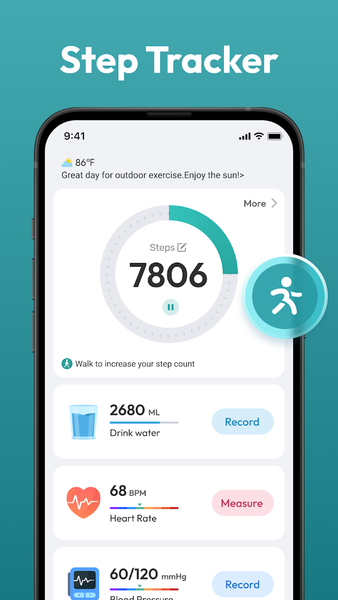 Step Counter - Pedometer App - عکس برنامه موبایلی اندروید