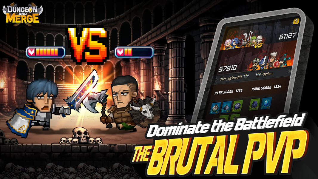 Dungeon and Merge : Idle RPG - عکس بازی موبایلی اندروید