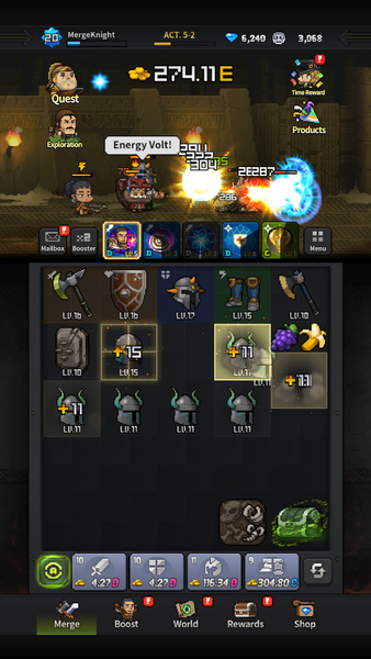 Dungeon and Merge : Idle RPG - عکس بازی موبایلی اندروید