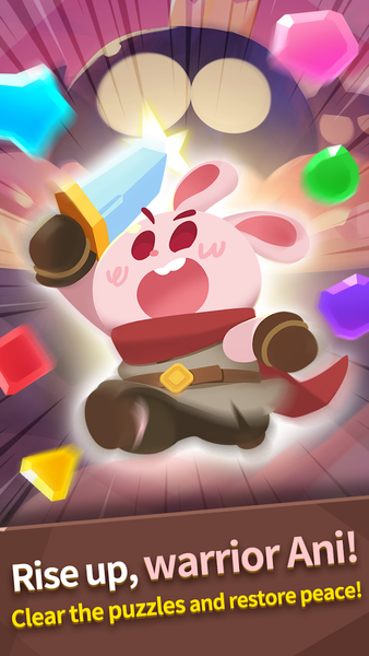 Anipang Matchlike (Puzzle RPG) - Gameplay image of android game