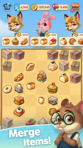 Merge Town: Puzzle&Story - Gameplay image of android game