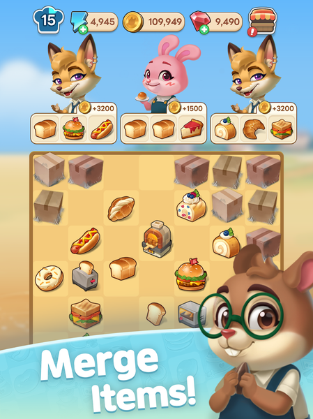 Merge Town: Puzzle&Story - Gameplay image of android game