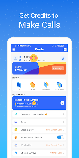 WePhone: WiFi Phone Call &Text - Image screenshot of android app