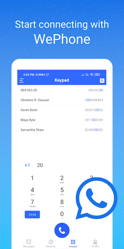 WePhone: WiFi Phone Call &Text - Image screenshot of android app