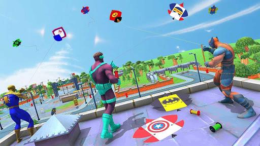 Superhero Kite Flying: Pipa Basant Combat 3D - Gameplay image of android game