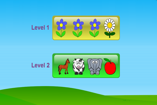 Odd one out does not belong - Gameplay image of android game