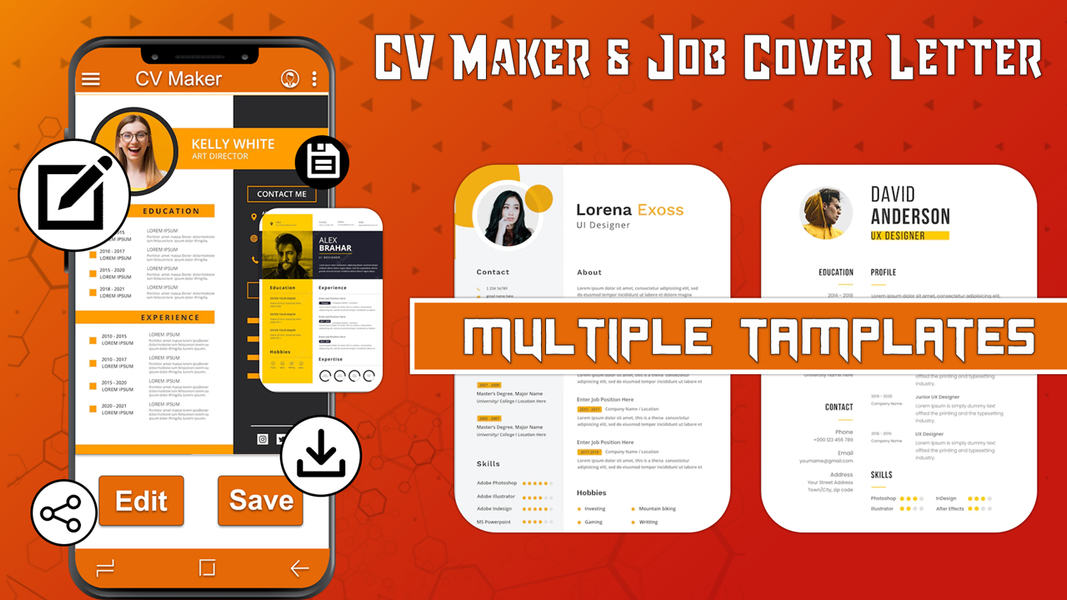 CV Maker and Job cover letter - Image screenshot of android app