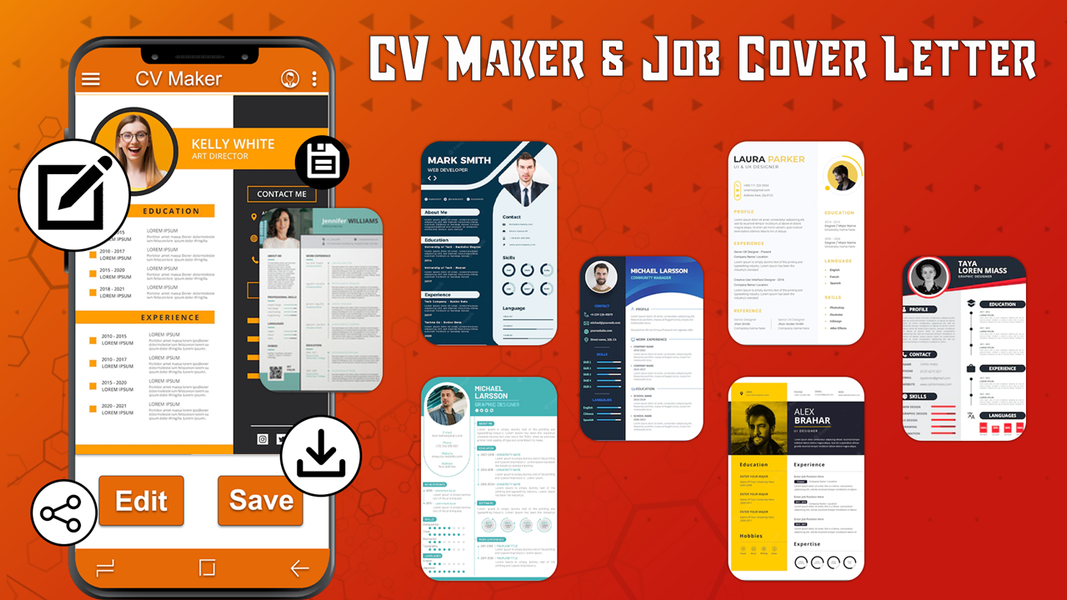 CV Maker and Job cover letter - Image screenshot of android app