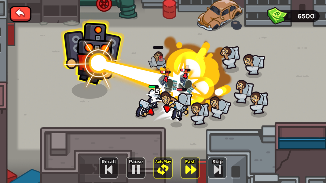 Attack On Toilet - Gameplay image of android game