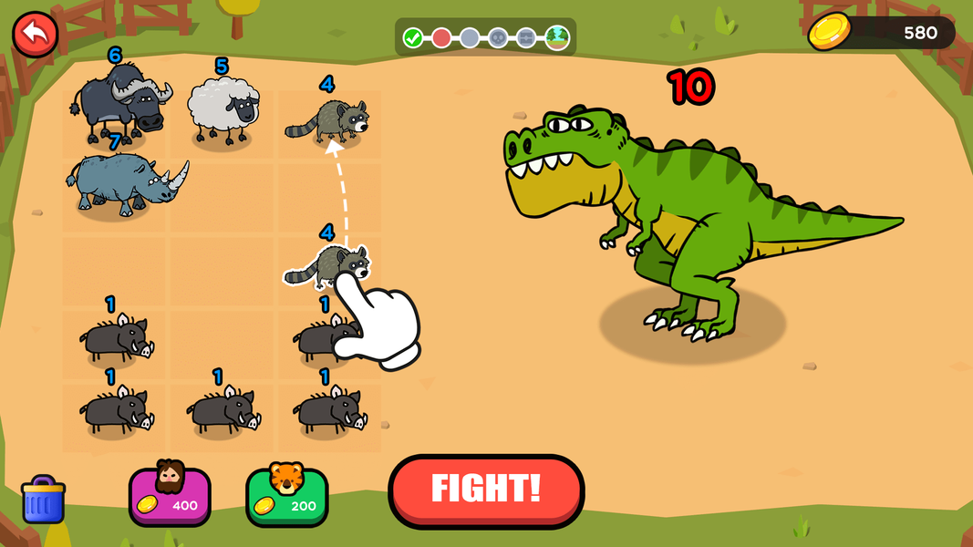 Merge Animals-My Perfect Zoo - Gameplay image of android game