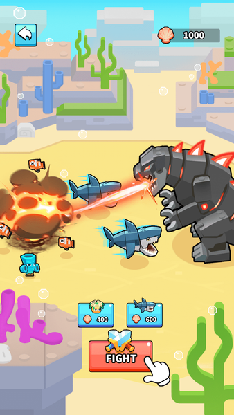 Block Fish:Merge Battle - Gameplay image of android game