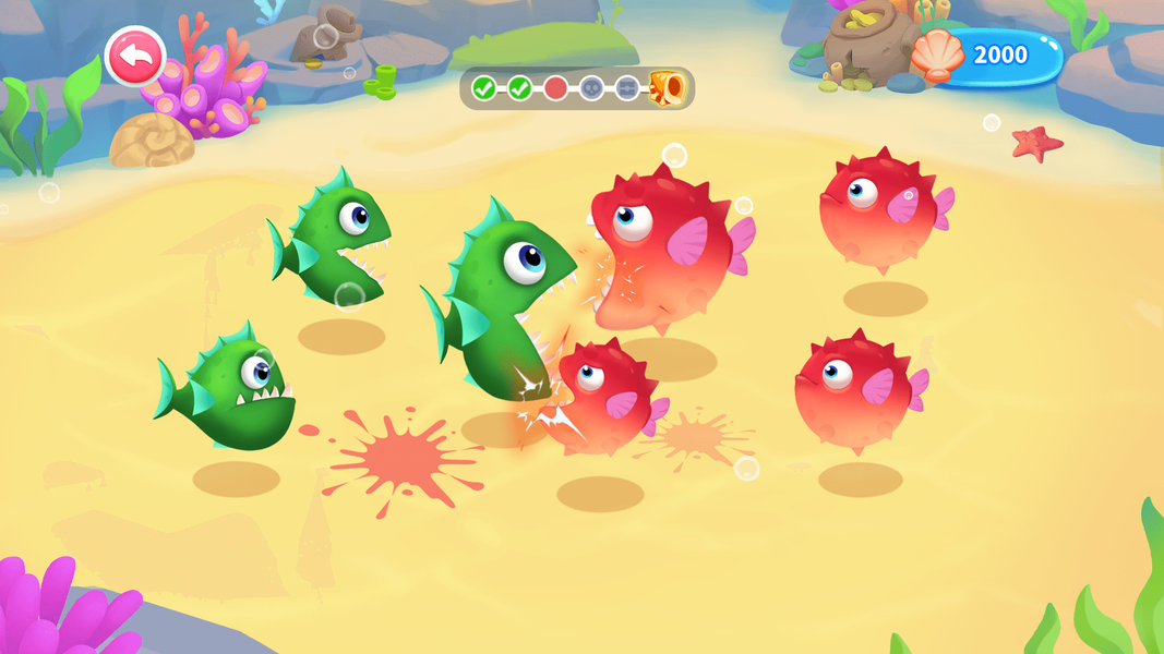 Merge Fish vs. Plants Battle - عکس بازی موبایلی اندروید