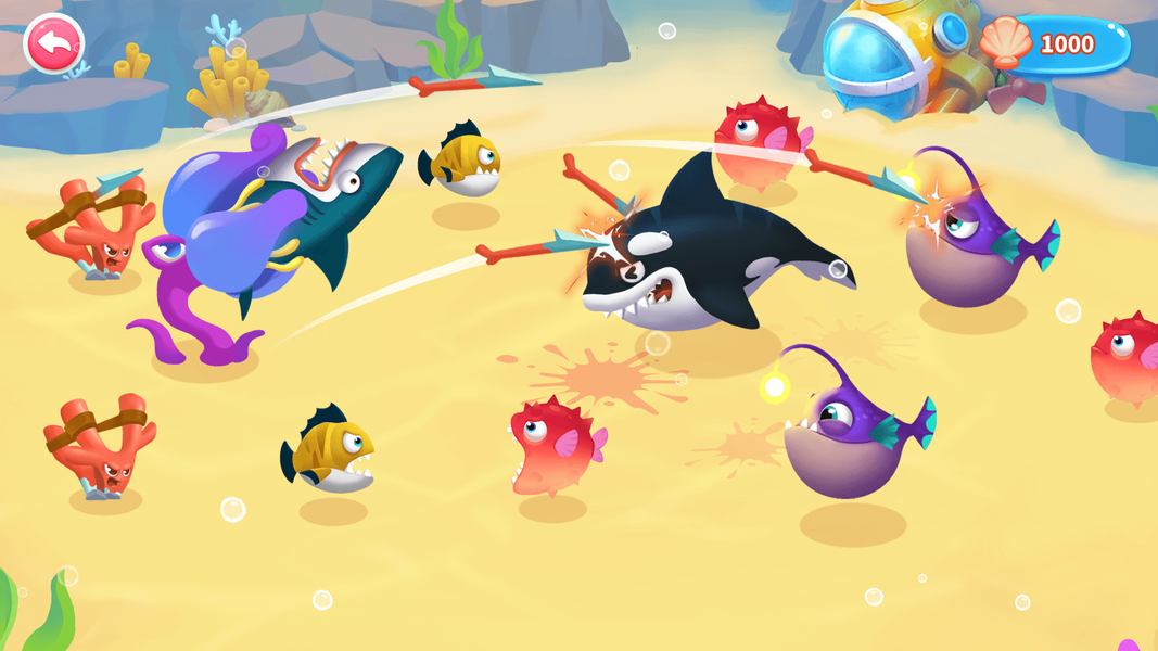 Merge Fish: Deep Sea Warfare - عکس بازی موبایلی اندروید