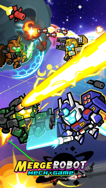 Merge Robot:Mech Game - Gameplay image of android game