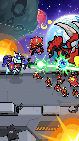 Merge Robot:Mech Game - Gameplay image of android game