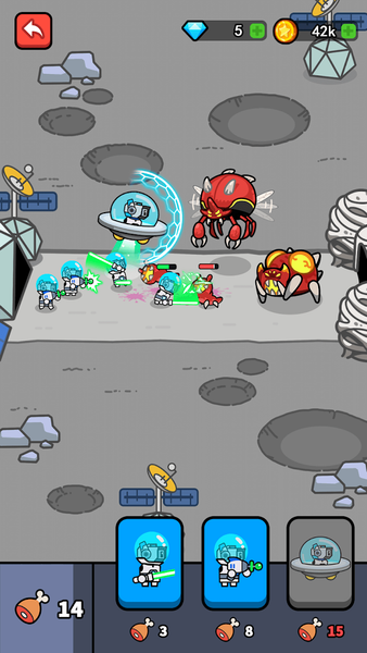 Evolving Warriors - Gameplay image of android game