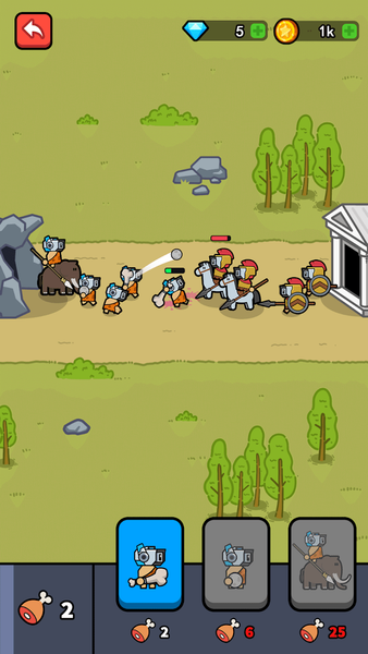Evolving Warriors - Gameplay image of android game