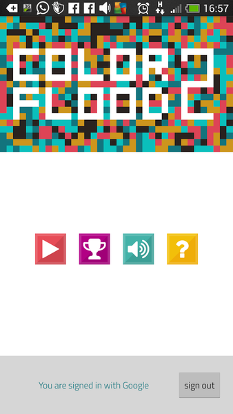 Color Flood 2 - Gameplay image of android game