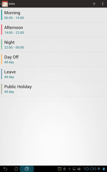 Shift.Cal - Image screenshot of android app