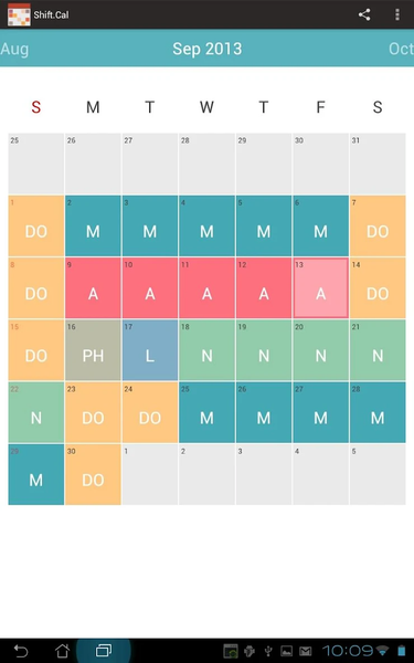 Shift.Cal - Image screenshot of android app
