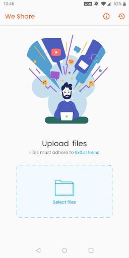 We Transfer Smash File Transfer with Link app - Image screenshot of android app