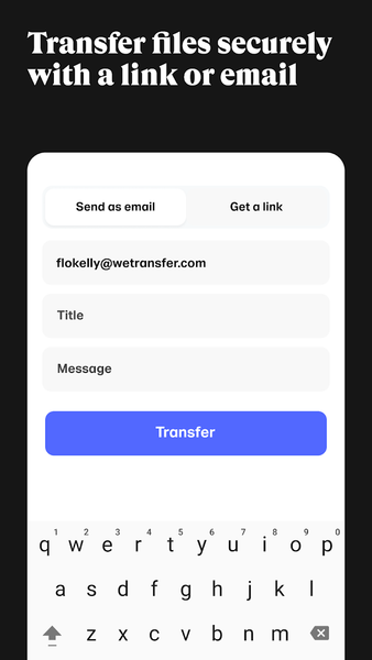 WeTransfer : File Transfer - Image screenshot of android app