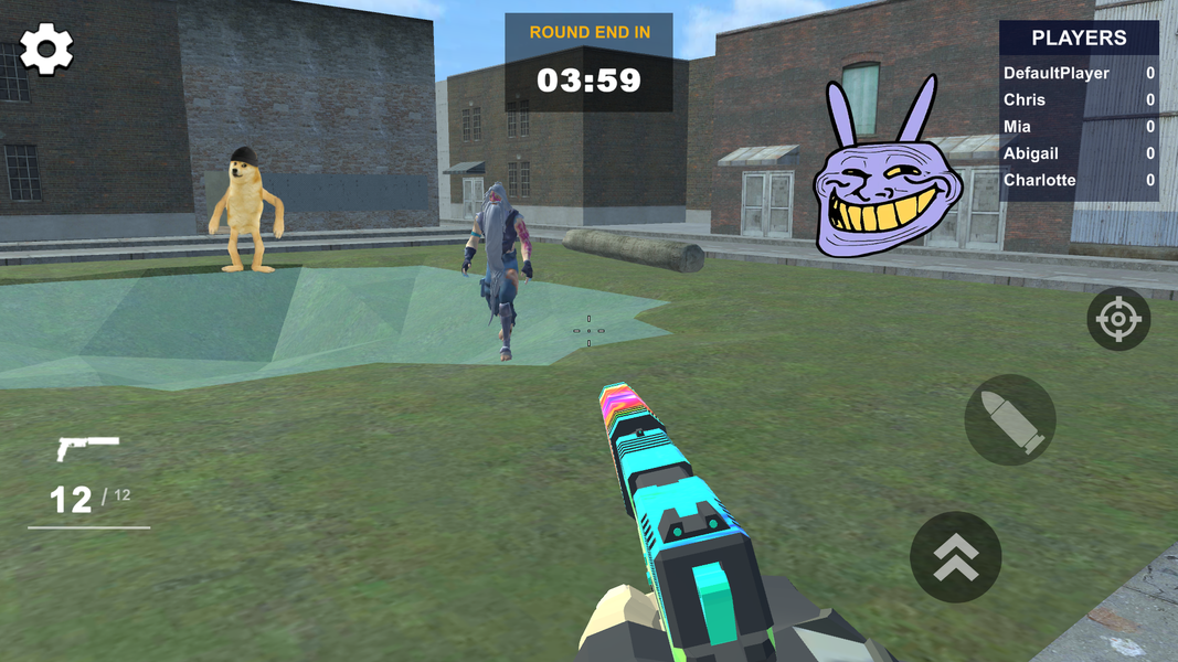 Meme Shooter in Sandbox Mods - Gameplay image of android game